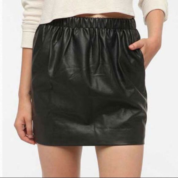 Urban Outfitters Dresses & Skirts - UO Sparkle & Fade Stretchy Faux Leather Skirt
